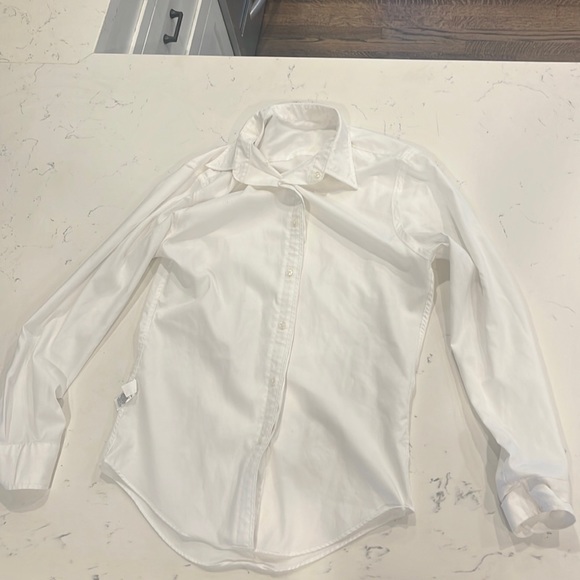 100% Pima Cotton white bottom up shirt - Picture 1 of 5
